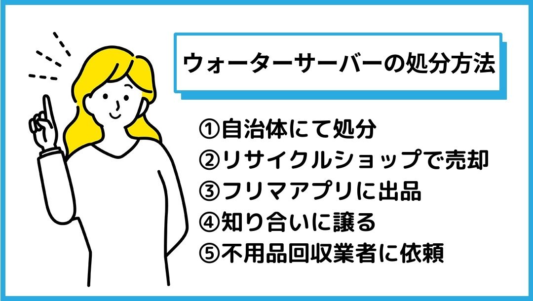 ウォーターサーバーの不用品回収・処分方法 - 不用品買取